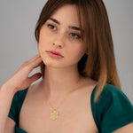 925 Sterling Silver Yaşam Çi̇çeği̇ Necklace
