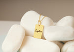 925 Sterling Silver Personalized Bar Tag Name Necklace