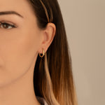 925 Sterling Silver Spiral Kemerli U Earrings