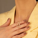 925 Sterling Silver Trinity Knot Necklace