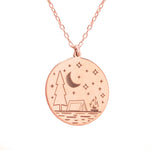 925 Sterling Silver Round Circle Plaka Kamp Alanı
