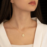925 Sterling Silver Initial Necklace With Heart