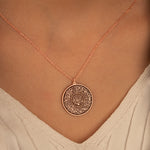 925 Sterling Silver Evil Eye Duası Round Circle