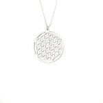 925 Sterling Silver Yaşam Çi̇çeği̇ Necklace