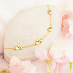 925 Sterling Silver 4 Cat Bracelet