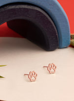 925 Sterling Silver Paw Earrings