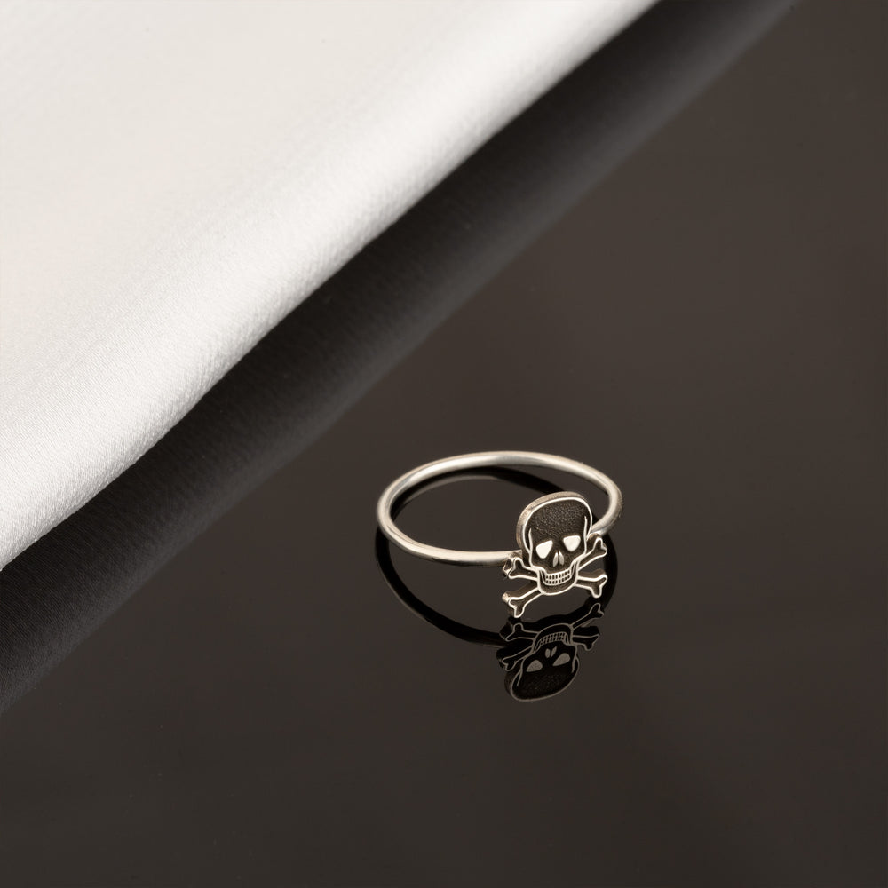 925 Sterling Silver Skull Statement Ring