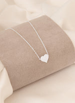 925 Sterling Silver Minimalist Heart Necklace