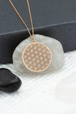 925 Sterling Silver Flower Of Life Necklace