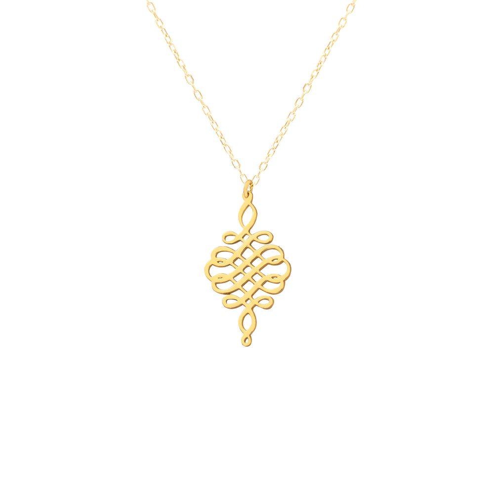 925 Sterling Silver Royale Symbol Necklace