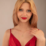 925 Sterling Silver Enamel Pomergranate Necklace