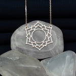 925 Sterling Silver Crown Chakra Necklace
