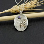 925 Sterling Silver Birth Flower Necklace