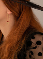925 Sterling Silver Enamel Skull Earrings