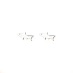925 Sterling Silver Shark Earrings