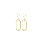 925 Sterling Silver Rectangle Drop Earrings