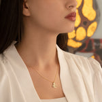 925 Sterling Silver Initial Necklace With Heart