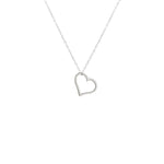925 Sterling Silver İçi Boş Heart