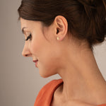 925 Sterling Silver Old English Initial Earringsa