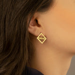 925 Sterling Silver Ear Jacket Name Earring