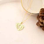 925 Sterling Silver Personalized Custom Name Baby Footprint Necklace