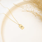 925 Sterling Silver Initial Tag Necklace