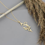 925 Sterling Silver Om Breathe Necklace