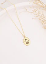 925 Sterling Silver Paw Necklace