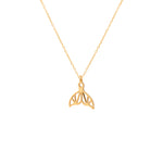 925 Sterling Silver Whale Tail Necklace