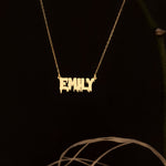 925 Sterling Silver Personalized Melting Custom Name Necklace