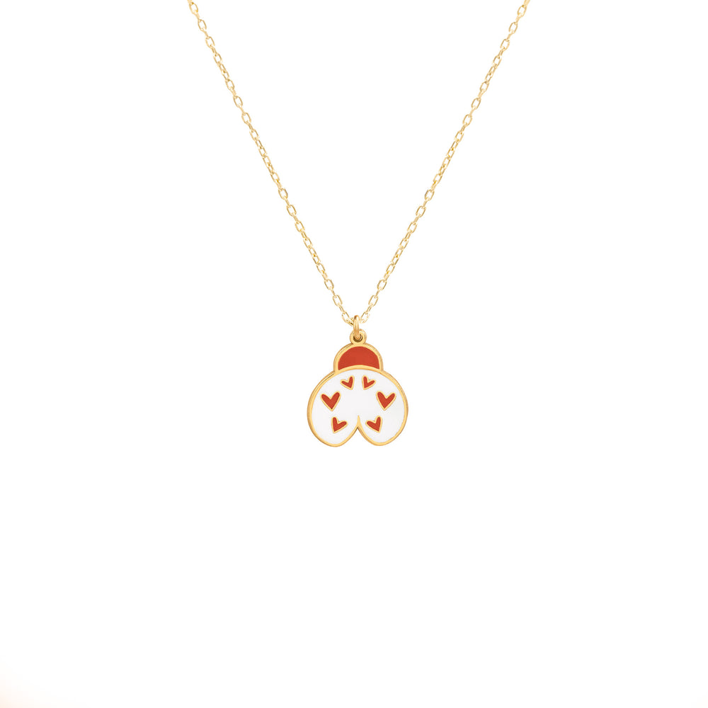 925 Sterling Silver Ladybug Enamel Necklace