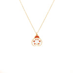 925 Sterling Silver Ladybug Enamel Necklace