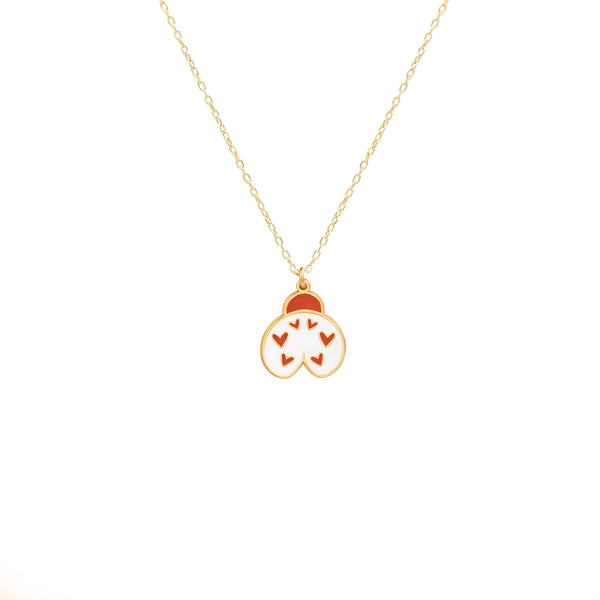 925 Sterling Silver Ladybug Enamel Necklace