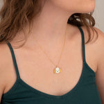 925 Sterling Silver Enamel Cute Dog Necklace