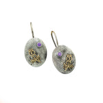 925 Sterling Silver Birth Flower Earrings With Birth Stones