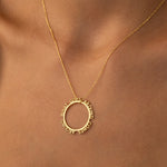 925 Sterling Silver Personalized Circle Name Necklace