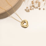 925 Sterling Silver Russian Rings Necklace
