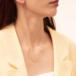 925 Sterling Silver Heart Two Initial Necklace