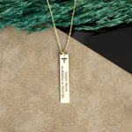 925 Sterling Silver Personalized Medical Alert Necklace