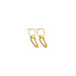 925 Sterling Silver Circle Link Earrings