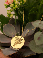 925 Sterling Silver Çi̇çek Buketi̇ Necklace