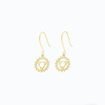 925 Sterling Silver Throat Chakra Earring