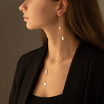 925 Sterling Silver Wine And Glass & Y Necklace