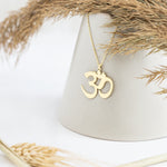 925 Sterling Silver Om Necklace