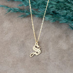 925 Sterling Silver Old English Inital Necklace
