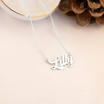 925 Sterling Silver Isim Necklace 4