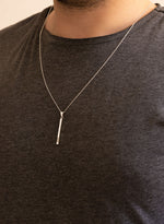 925 Sterling Silver Kişileştirilebilir Bar Necklace,