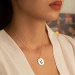 925 Sterling Silver Children'S Drawing Necklace