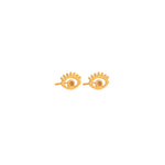 925 Sterling Silver Tiny Eye Stud Earrings