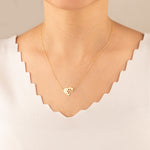 925 Sterling Silver Paw Heart Necklace